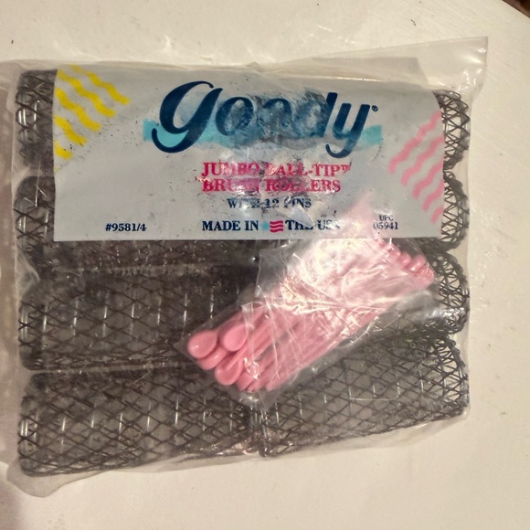 Goody Accessories - VTG Goody Jumbo Brush Rollers 1 3/8” 1989 USA New Old Stock